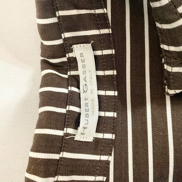 Striped Button Down Shirt - Black and White - Picture 5 of 9